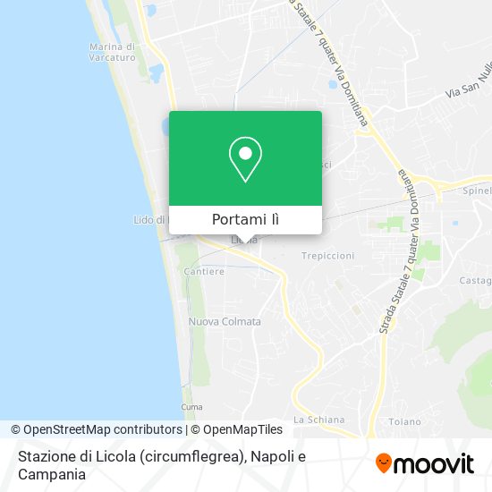 Mappa Stazione di Licola (circumflegrea)