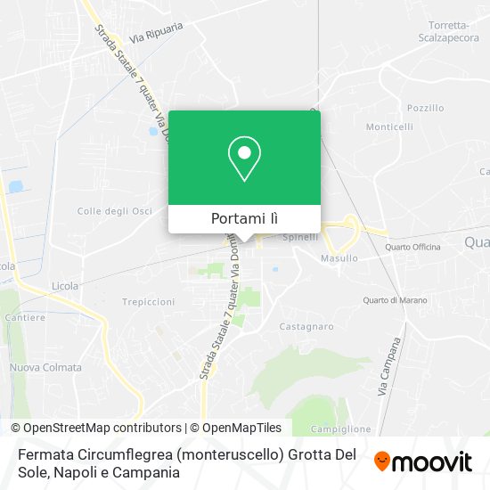 Mappa Fermata Circumflegrea (monteruscello) Grotta Del Sole