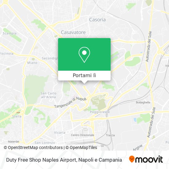Mappa Duty Free Shop Naples Airport