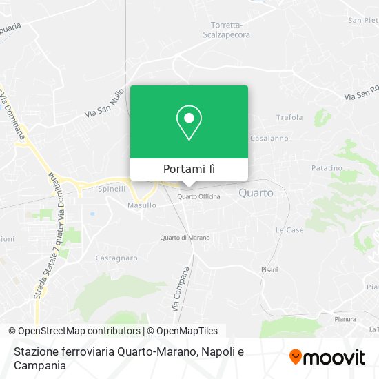 Mappa Stazione ferroviaria Quarto-Marano