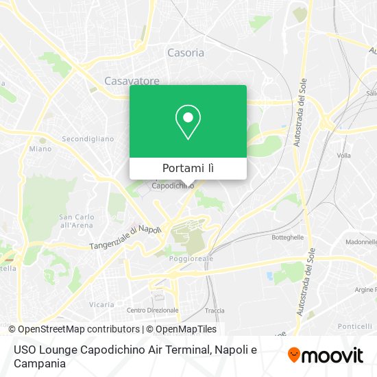 Mappa USO Lounge Capodichino Air Terminal