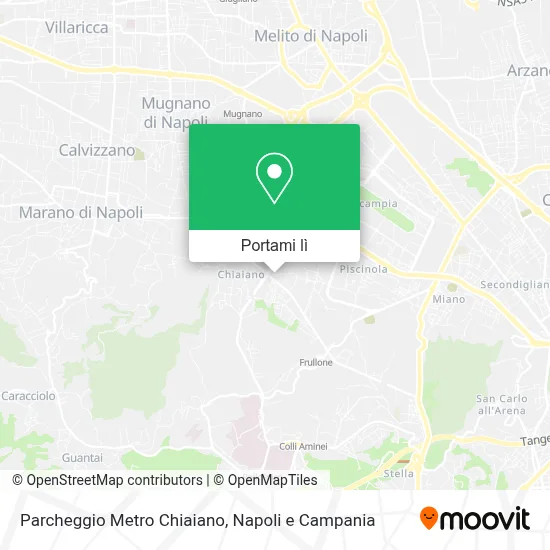 Mappa Parcheggio Metro Chiaiano