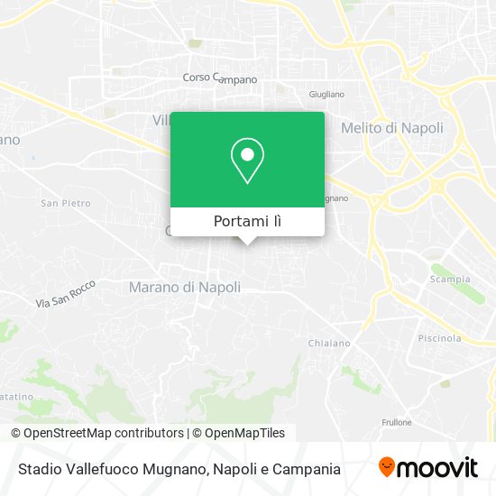 Mappa Stadio Vallefuoco Mugnano