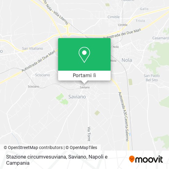 Mappa Stazione circumvesuviana, Saviano