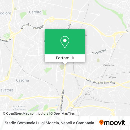 Mappa Stadio Comunale Luigi Moccia
