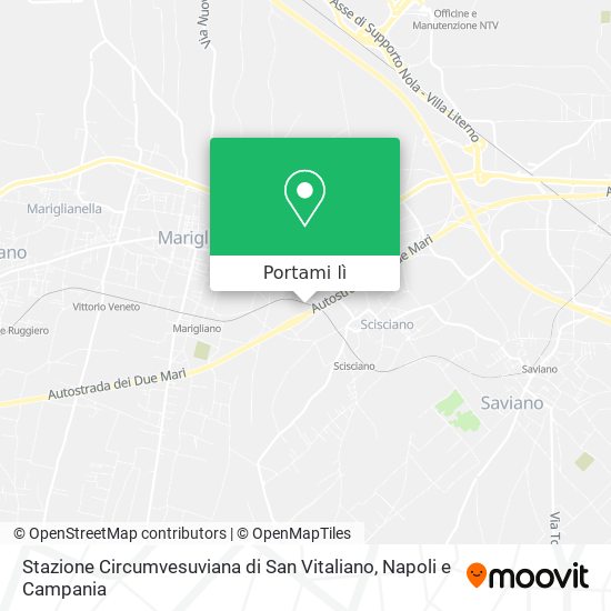 Mappa Stazione Circumvesuviana di San Vitaliano