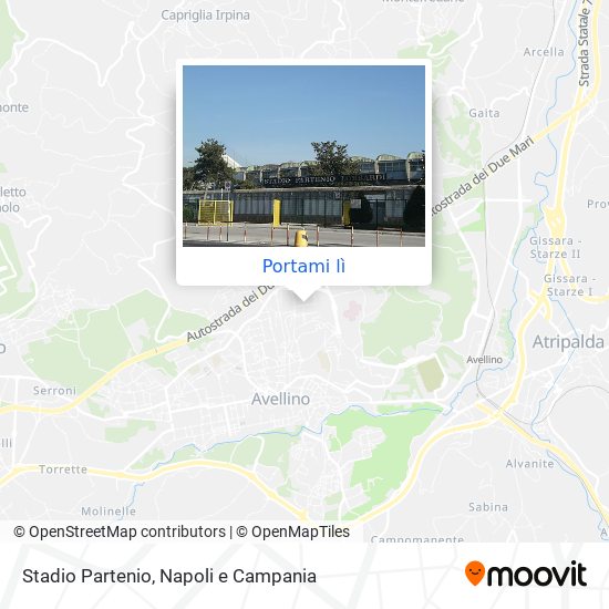 Mappa Stadio Partenio