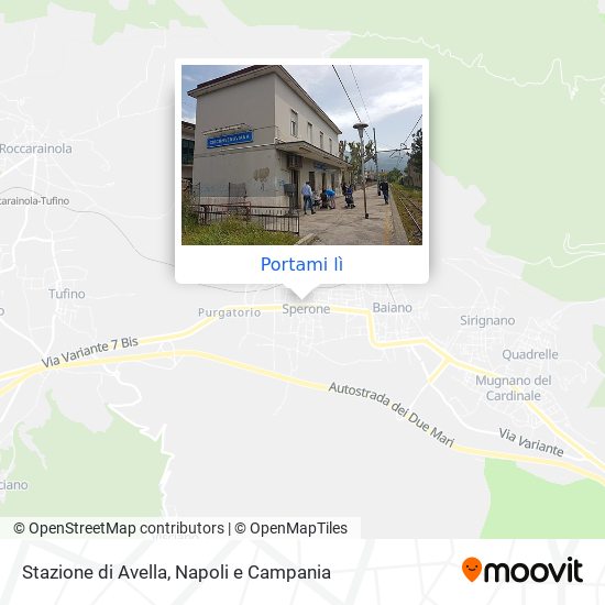 Mappa Stazione di Avella