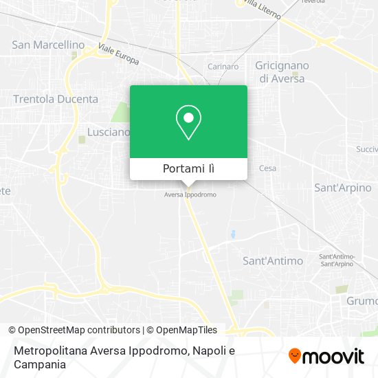 Mappa Metropolitana Aversa Ippodromo