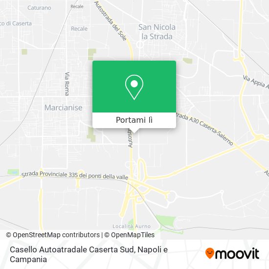 Mappa Casello Autoatradale Caserta Sud