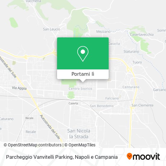 Mappa Parcheggio Vanvitelli Parking