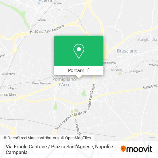 Mappa Via Ercole Cantone / Piazza Sant'Agnese