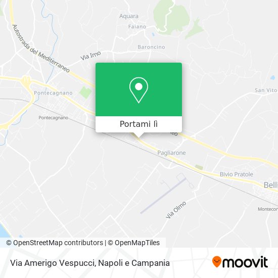 Mappa Via Amerigo Vespucci