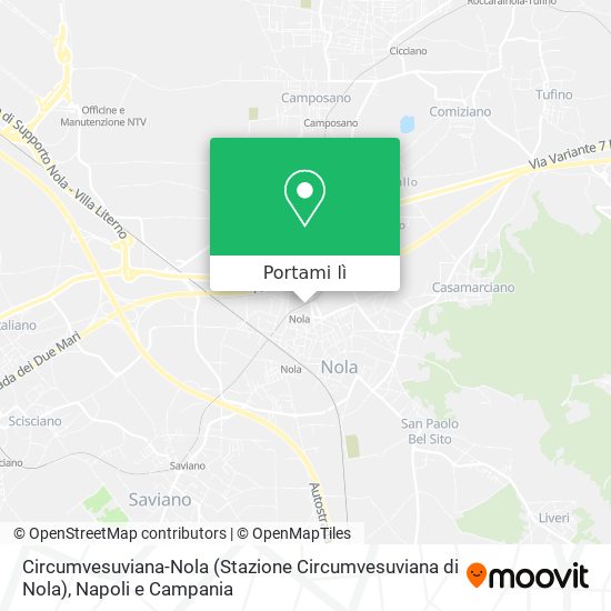 Mappa Circumvesuviana-Nola (Stazione Circumvesuviana di Nola)
