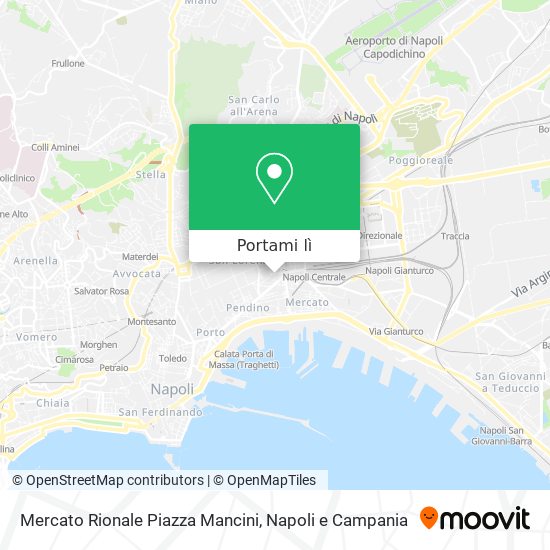Mappa Mercato Rionale Piazza Mancini