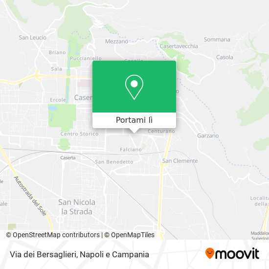 Mappa Via dei Bersaglieri