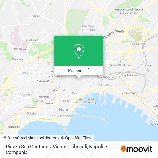 Mappa Piazza San Gaetano / Via dei Tribunali