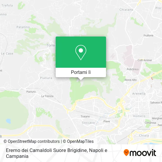 Mappa Eremo dei Camaldoli Suore Brigidine