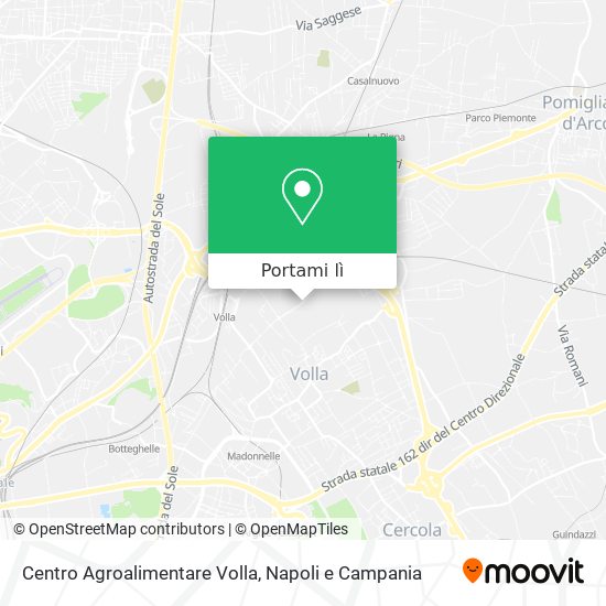 Mappa Centro Agroalimentare Volla