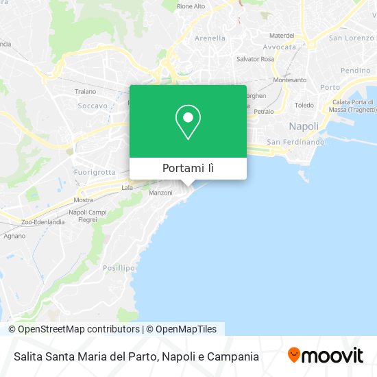 Mappa Salita Santa Maria del Parto