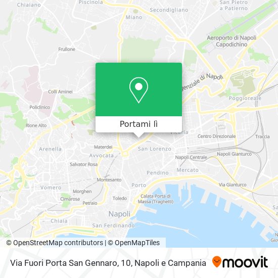 Mappa Via Fuori Porta San Gennaro, 10