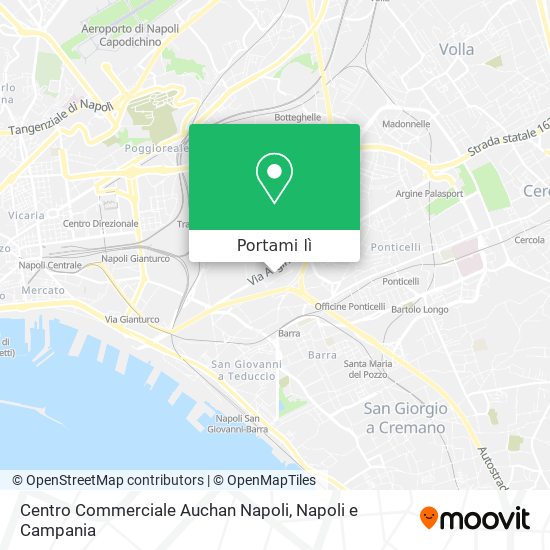 Mappa Centro Commerciale Auchan Napoli