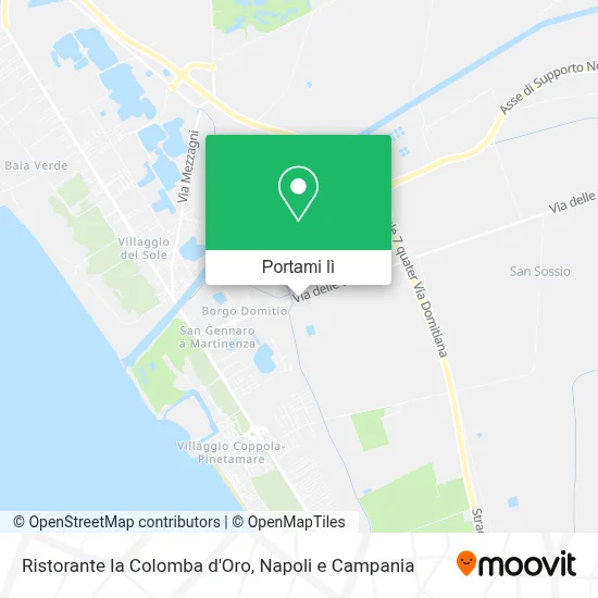 Mappa Ristorante la Colomba d'Oro