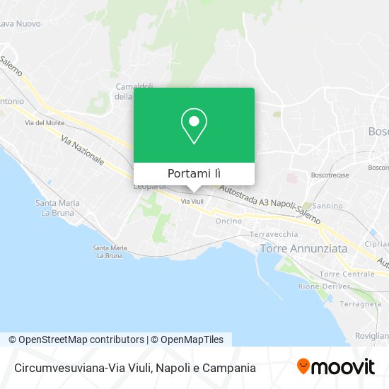 Mappa Circumvesuviana-Via Viuli