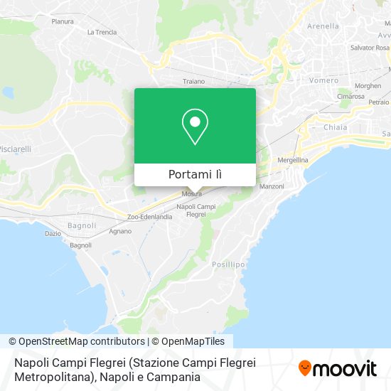 Mappa Napoli Campi Flegrei (Stazione Campi Flegrei Metropolitana)