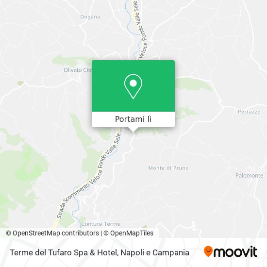 Mappa Terme del Tufaro Spa & Hotel