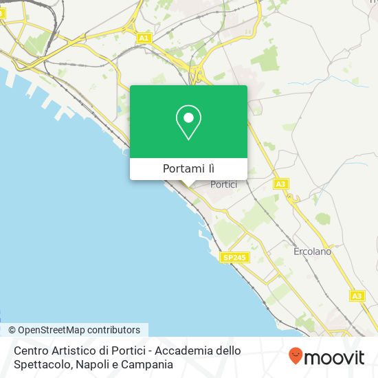 Mappa Centro Artistico di Portici - Accademia dello Spettacolo