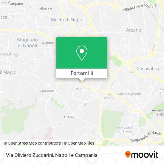 Mappa Via Oliviero Zuccarini