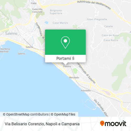 Mappa Via Belisario Corenzio
