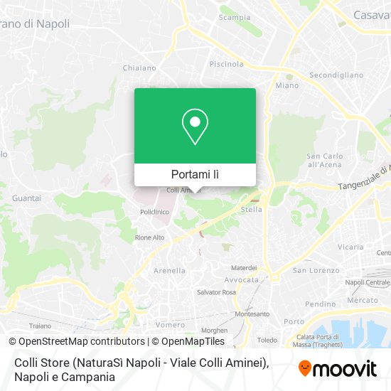 Mappa Colli Store (NaturaSì Napoli - Viale Colli Aminei)