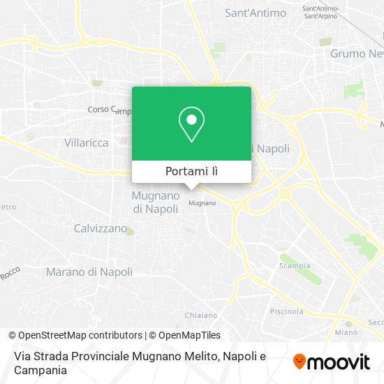 Mappa Via Strada Provinciale Mugnano Melito