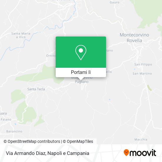 Mappa Via Armando Diaz