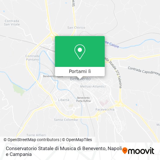 Mappa Conservatorio Statale di Musica di Benevento