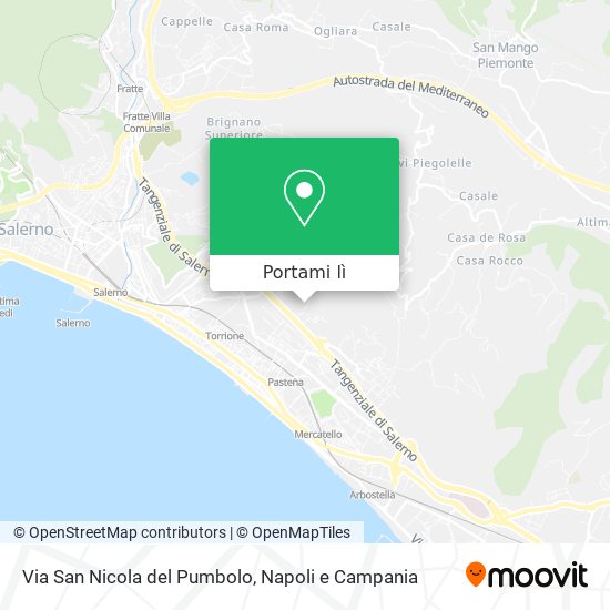Mappa Via San Nicola del Pumbolo