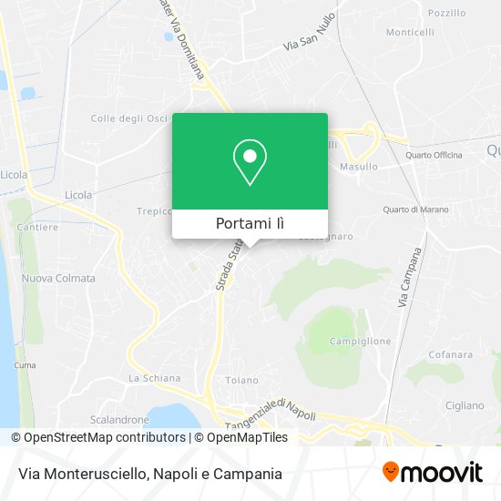 Mappa Via Monterusciello