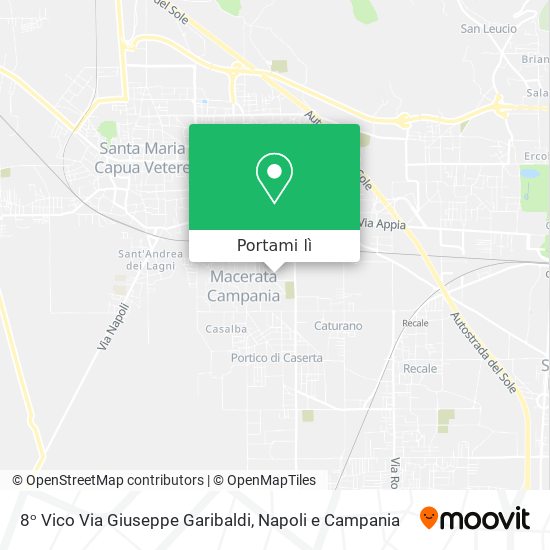 Mappa 8ᵒ Vico Via Giuseppe Garibaldi