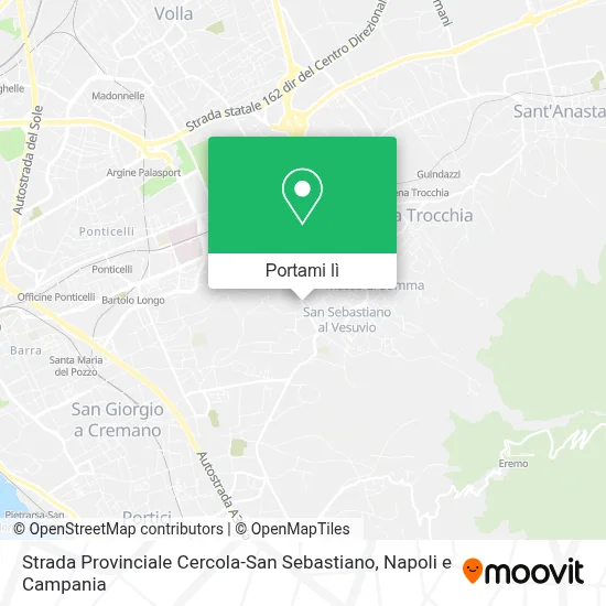 Mappa Strada Provinciale Cercola-San Sebastiano