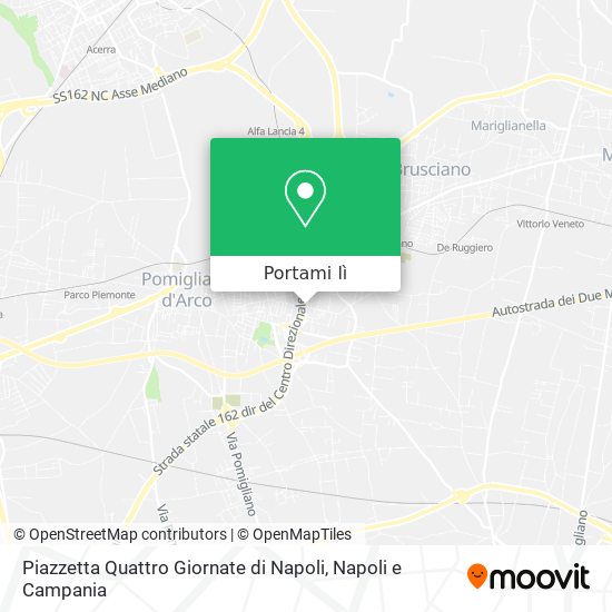 Mappa Piazzetta Quattro Giornate di Napoli