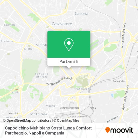 Mappa Capodichino-Multipiano Sosta Lunga Comfort Parcheggio