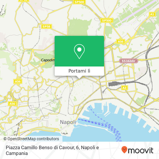 Mappa Piazza Camillo Benso di Cavour, 6