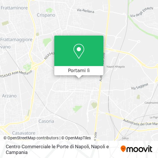 Mappa Centro Commerciale le Porte di Napoli