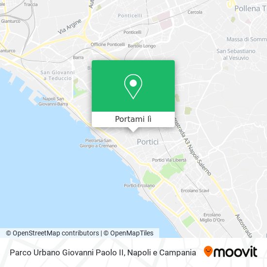 Mappa Parco Urbano Giovanni Paolo II