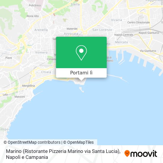 Mappa Marino (Ristorante Pizzeria Marino via Santa Lucia)