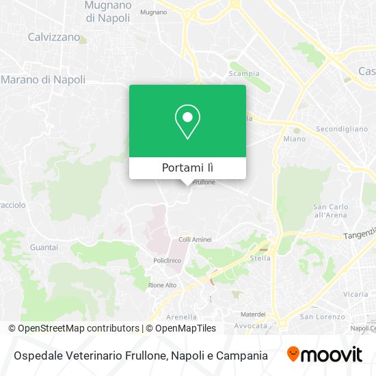 Mappa Ospedale Veterinario Frullone