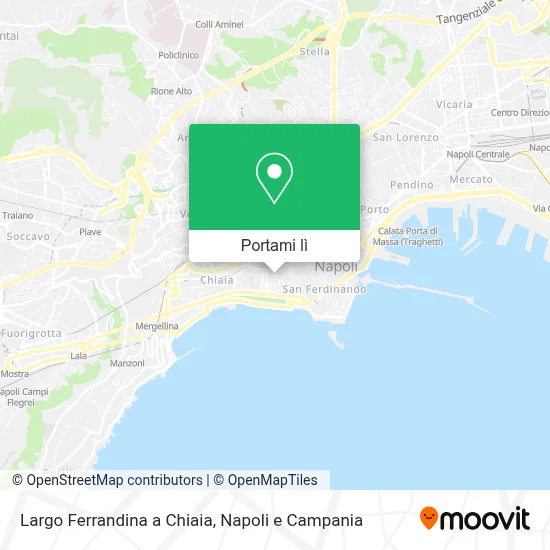 Mappa Largo Ferrandina a Chiaia