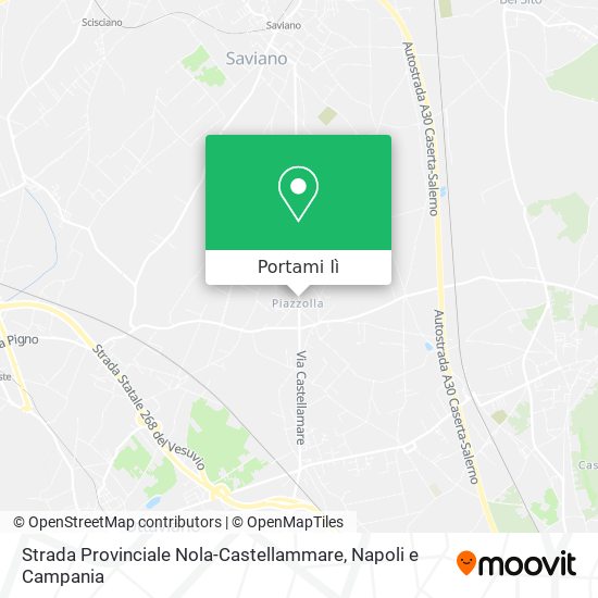 Mappa Strada Provinciale Nola-Castellammare